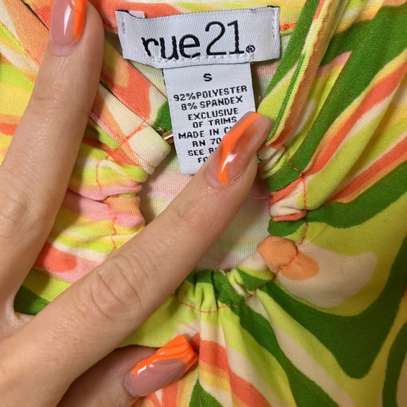 Rue21 Multicolor Swirl Bodysuit - Picture 2 of 3